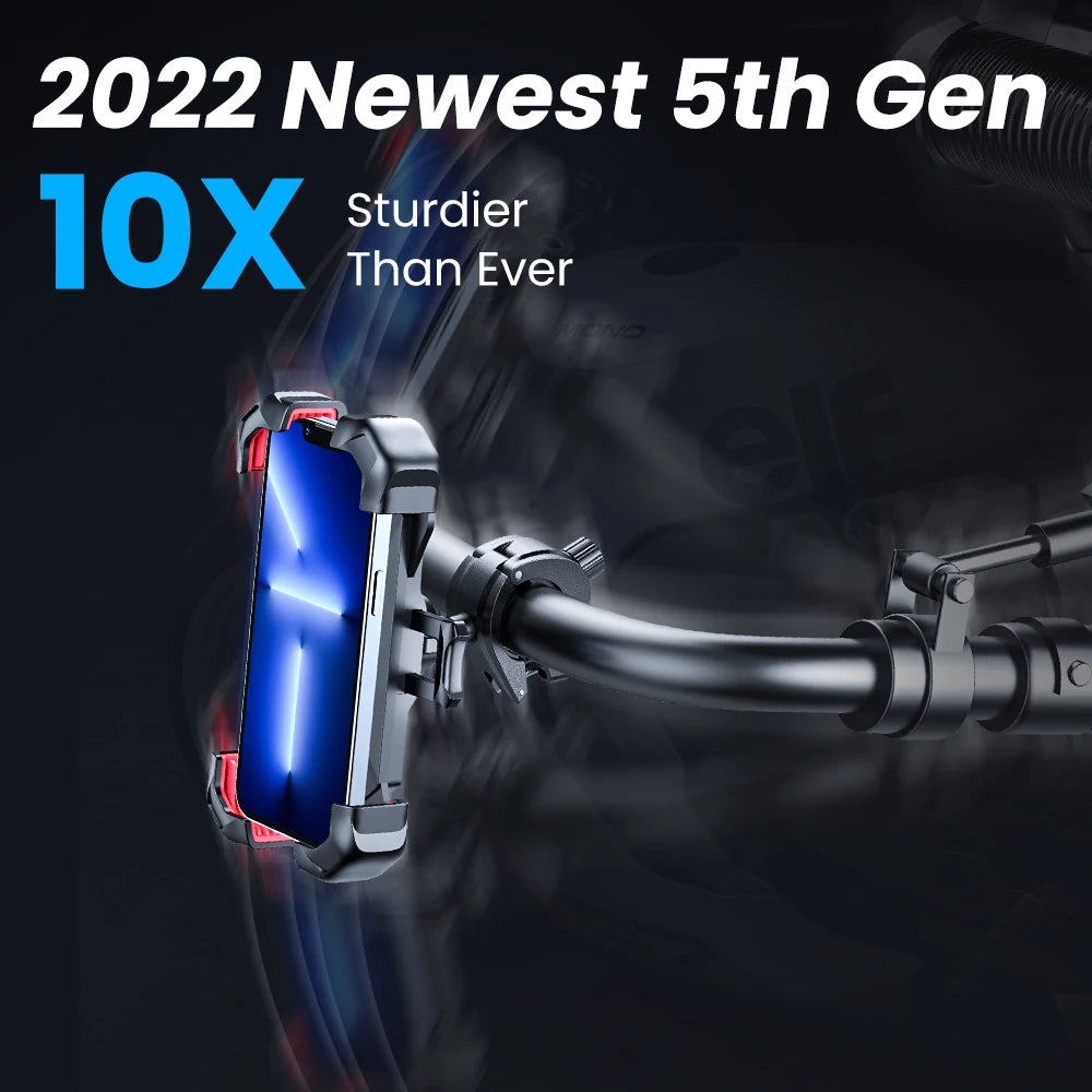 Universal Bike Phone Holder  360° Rotating Secure Mount - Anti-Shake Grip