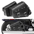 Premium Waterproof Leather Motorcycle Saddle Bag – Universal Side Tool Storage Pouch