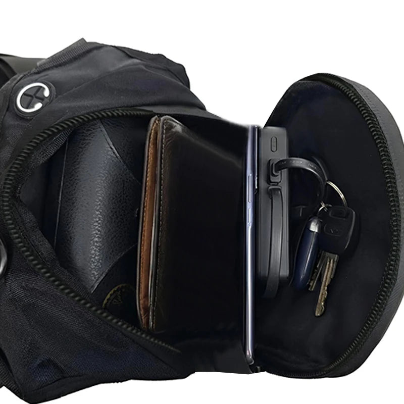 Waterproof Motorcycle Leg Bag – Hard Shell Thigh & Waist Pack with Adjustable Strap for Riding & Outdoor Sports