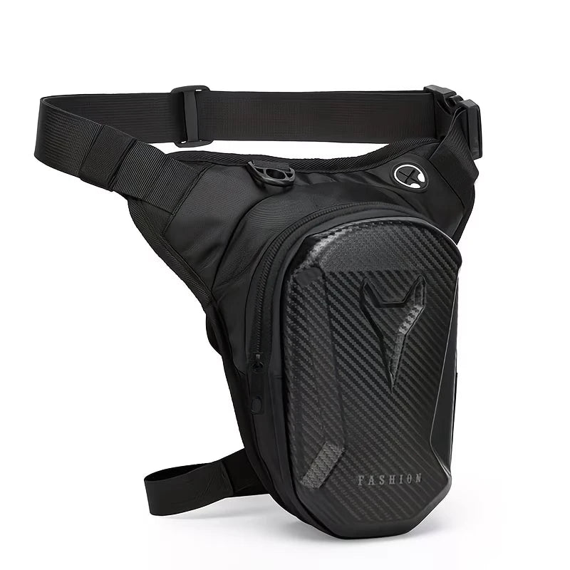 Waterproof Motorcycle Leg Bag – Hard Shell Thigh & Waist Pack with Adjustable Strap for Riding & Outdoor Sports