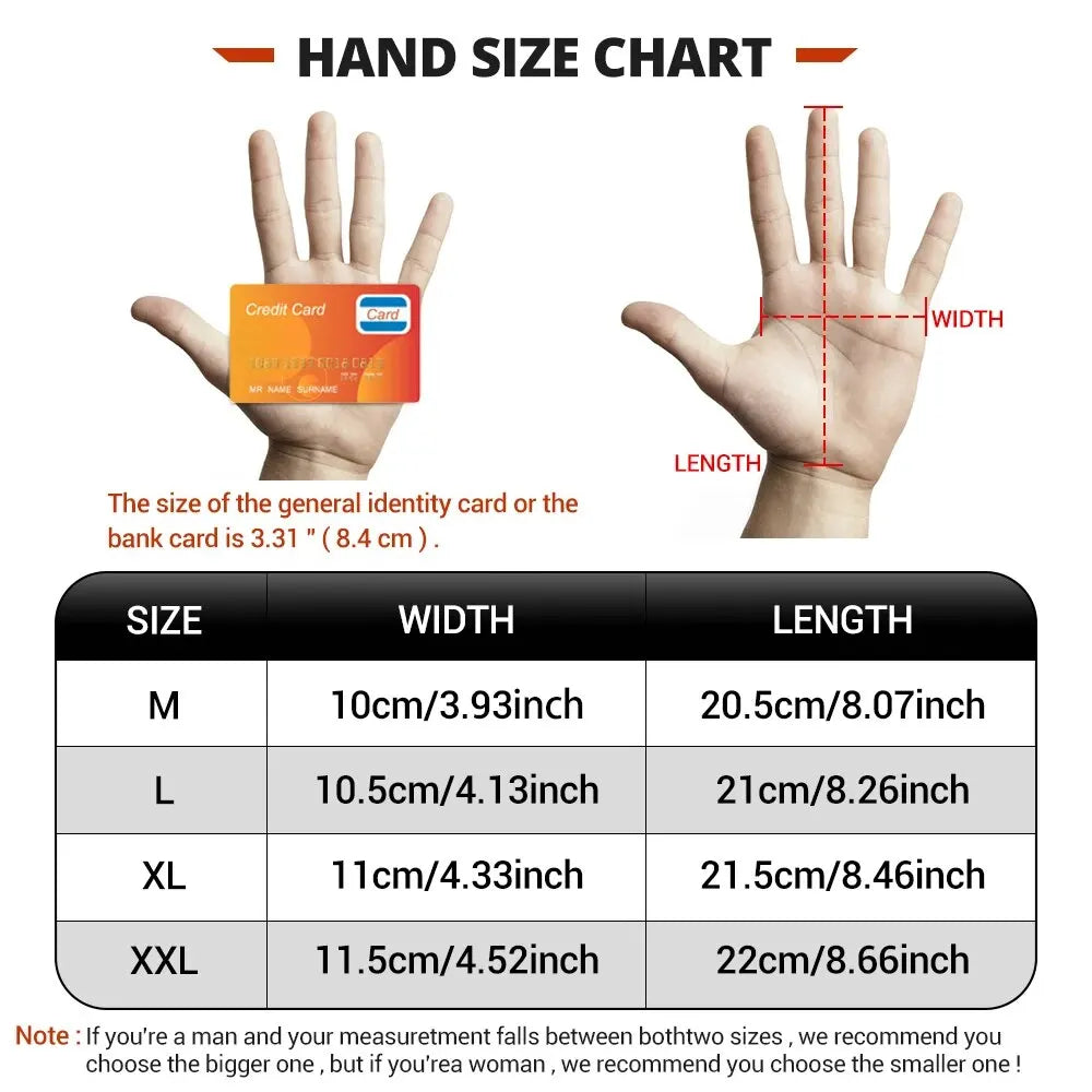 All-Season Motorcycle Gloves – Waterproof Breathable Leather Design